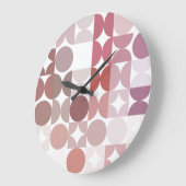 Hip Abstract halve cirkels Fusion Art Patroon Grote Klok (Hoek)