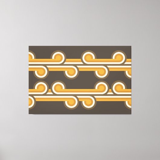 Hip Abstracte golven industriële fusiespecifieke k Canvas Afdruk (Voorkant)