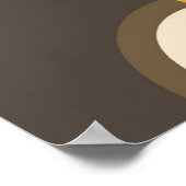 Hip Abstracte golven industriële fusiespecifieke k Poster (Hoek)