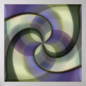 Hip Abstracte halve cirkels avy Mosaic Art Patroon Poster (Voorkant)