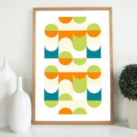 Hip Abstracte halve cirkels avy Mosaic Art Patroon