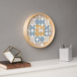 Hip Abstracte halve cirkels industriële fusiekunst<br><div class="desc">Mooie hedendaagse witte, gele mosterdkaard, grijs kadetblauw, beige en gekleurde, bruine cirkels en halve cirkels op een scherpe witte achtergrond. Een elegant, stijlvol en eclectisch minimalistisch ontwerp voor de artistieke interieurontwerper, de artistieke decorator van het interieur, de populaire heuptrendsetter, de retro-kunststijl of de abstracte digitale geometrische motief minnaar. Pas dit...</div>
