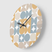 Hip Abstracte halve cirkels industriële fusiekunst Grote Klok (Hoek)