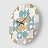 Hip Abstracte halve cirkels industriële fusiekunst Grote Klok (Hoek)