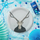 Hip Antler Skull Papieren Bordje (Feest)