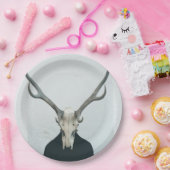 Hip Antler Skull Papieren Bordje (Feest)
