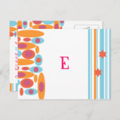 Hip Bat Mitswa Bewaar de datum Aankondigingskaart (Voorkant / Achterkant)