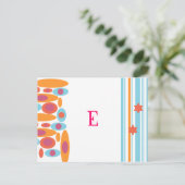 Hip Bat Mitswa Bewaar de datum Aankondigingskaart (Staand voorkant)