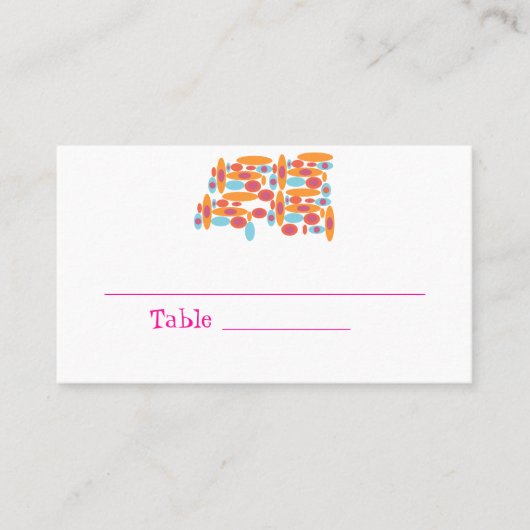 Hip Bat Mitzvah Place Cards Plaatskaartje (Voorkant)