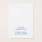 Hip Blue Oorbel of Sieraden Display Kaart (Achterkant)