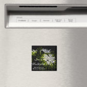 Hip bohemian green Chrysanthemum bruiloft Magneet (Insitu (Vaatwasser))