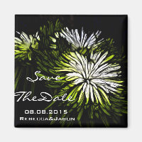 Hip bohemian green Chrysanthemum bruiloft