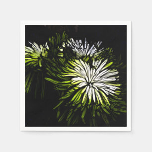 Hip bohemian green Chrysanthemum bruiloft Servet