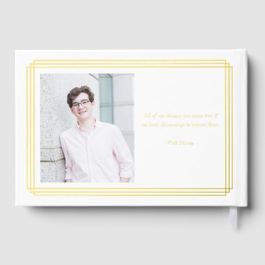 Hip Border Folie Foto Afstuderen Gastboek Gastenboek (Achterkant)