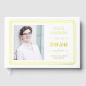 Hip Border Folie Foto Afstuderen Gastboek Gastenboek (Voorkant)