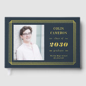 Hip Border Folie Foto Afstuderen Gastboek Gastenboek (Voorkant)