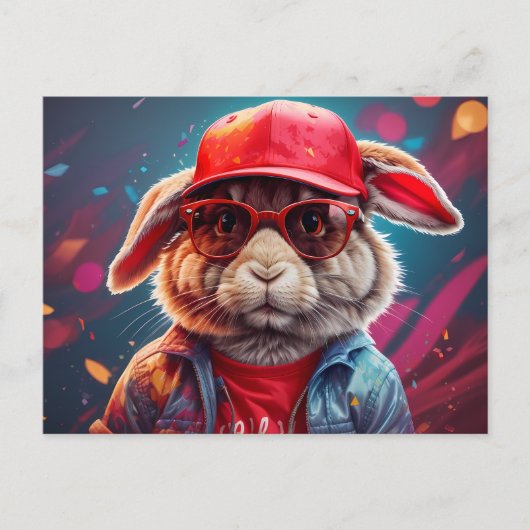 Hip Bunny | Briefkaart (Voorkant)