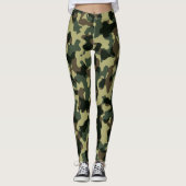 Hip Camping Camo Camouflage blinde jagers Leggings (Voorkant)