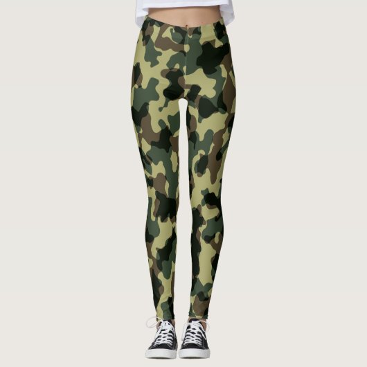 Hip Camping Camo Camouflage blinde jagers Leggings (Voorkant)