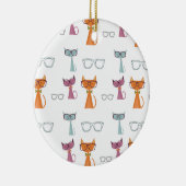 Hip Cats Keramisch Ornament (Rechts)