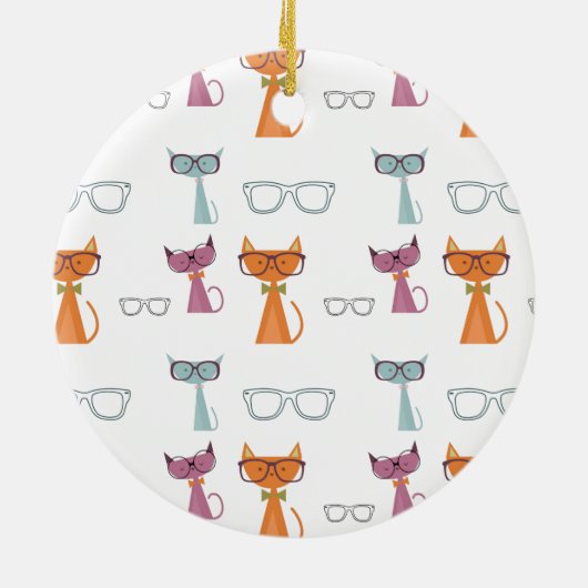 Hip Cats Keramisch Ornament (Achterkant)