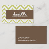 Hip Chevron-profielkaart - Visitekaartje (Voorkant / Achterkant)