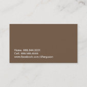 Hip Chevron-profielkaart - Visitekaartje (Achterkant)