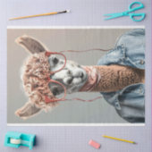 Hip Chick Llama Decoupage Tissuepapier (Craft)