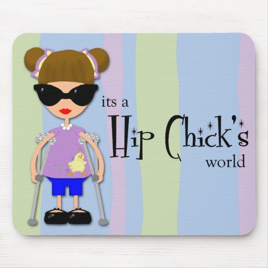 Hip Chick Mousepad Muismat (Voorkant)