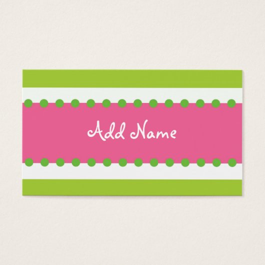 Hip chick profiel kaart (Voorkant)