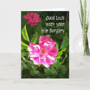 Hip-chirurgie Good Luck Card Kaart