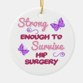 Hip chirurgie sterk keramisch ornament (Voorkant)