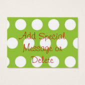 Hip Christmas Gift Tags Visitekaartjes (Achterkant)