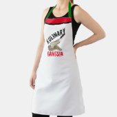 Hip Culinaire Gangsta, Zomer BBQ Grill Funny Chef Schort (Insitu)