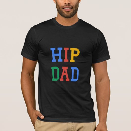 Hip Dad Gift #fathersdaygiftidea Boyfriend T-shirt (Voorkant)