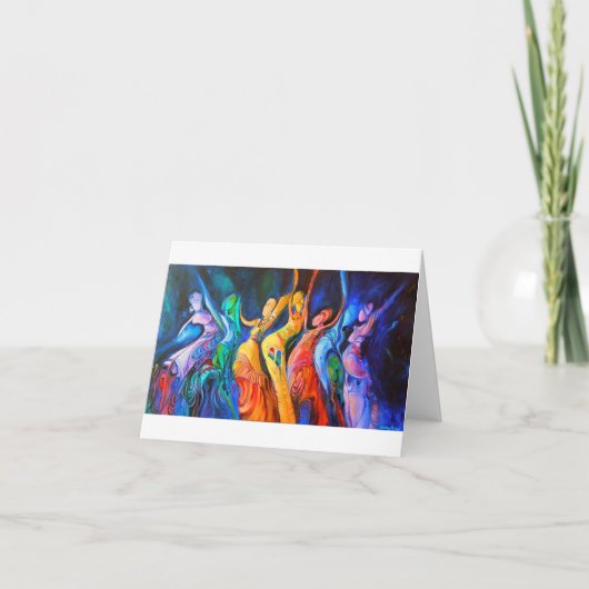 hip-dance-Wenskaart Kaart (Voorkant)