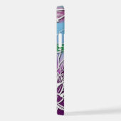 Hip Dragonfly  Moderne Spring Floral Art iPhone Hoesje (Rechterkant)