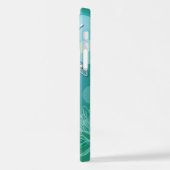 Hip Dragonfly  Moderne Spring Floral Art iPhone Hoesje (Linkerkant)