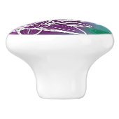 Hip Dragonfly  Moderne Summer Floral Art Keramische Knop (Zijkant)