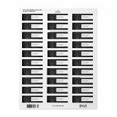 HIP & EDGY MONOGRAM-LOGO met ARROW op ZWART WOOD Etiket (Full Sheet)