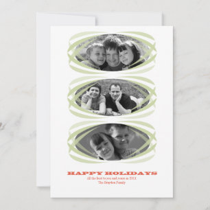 Hip Ellipse kerstfotokaart 5x7 Feestdagenkaart