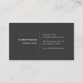 HIP- EN EDGIEMONOGRAM-LOGO met ARROW op LICHTGRAM Visitekaartje (Achterkant)