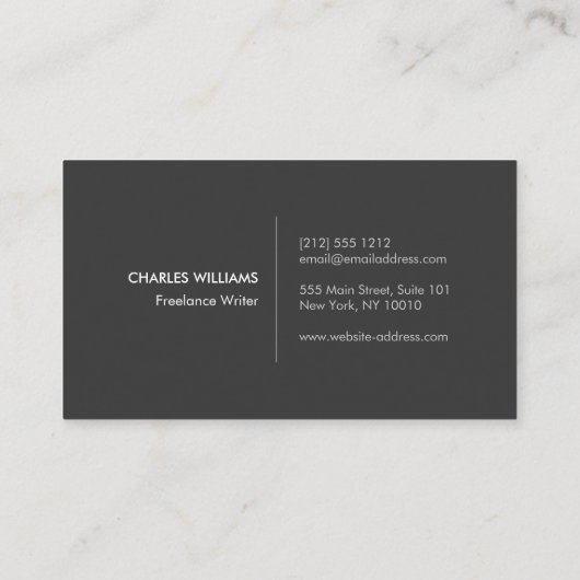 HIP- EN EDGIEMONOGRAM-LOGO met ARROW op LICHTGRAM Visitekaartje (Achterkant)