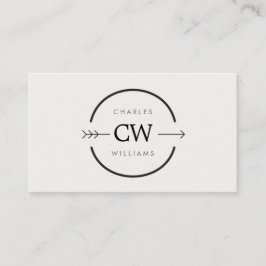 HIP- EN EDGIEMONOGRAM-LOGO met ARROW op LICHTGRAM Visitekaartje