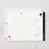 Hip- en kleurrijke Bowling-kaart Bedankkaart (Achterkant)