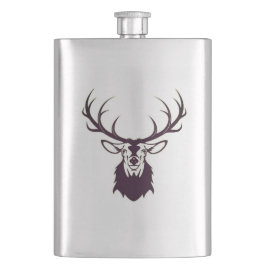 Hip flask with deer / Flachmann mit Hirsch Flacon