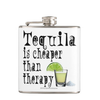 HIP FLASKS, TEQUILA IS KAPER DAN THERAPIE HEUPFLES