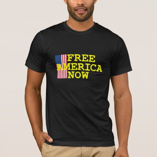 Hip Free America Now T-Shirt Design, Verenigde Sta (Voorkant)