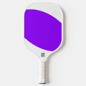 Hip Fun Bright Red Cool Paarse curves op wit Pickleball Paddle (Achterkant)