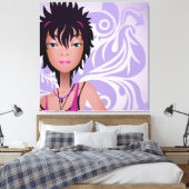 Hip Girl Wrapped Canvas (Insitu (Slaapkamer))